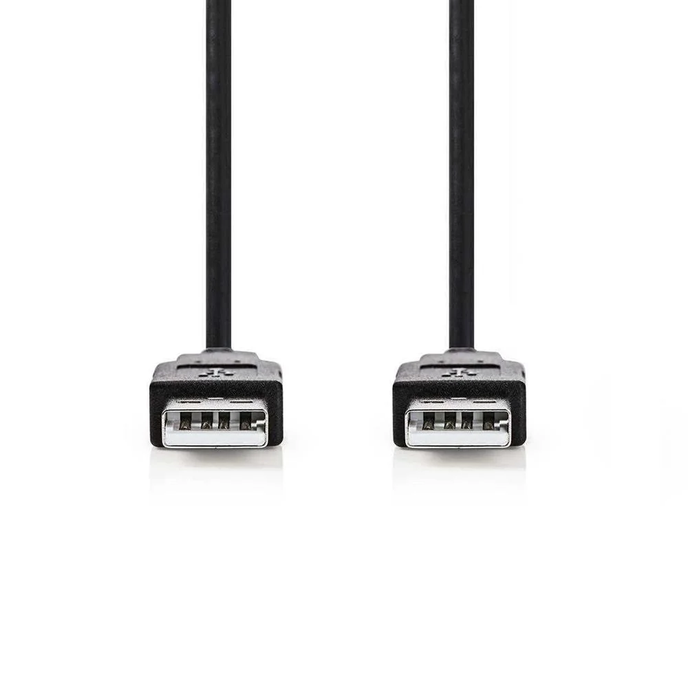 Cable Usb 2.0 a Macho a a Macho Negro 2m