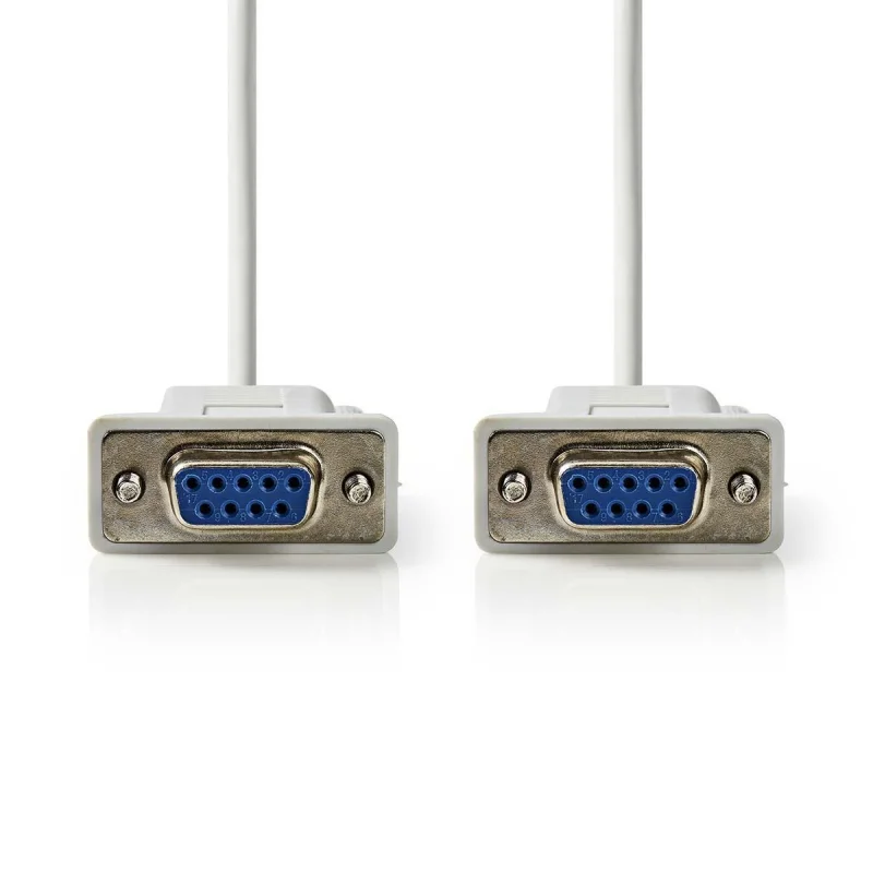Cable Serie D-Sub 9p Hembra P/ D-Sub 9p Hembra 2m