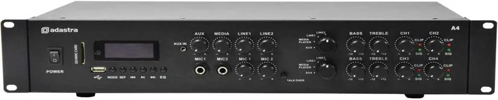 Amplificador Pa Est&eacute;reo Dual 4x200w