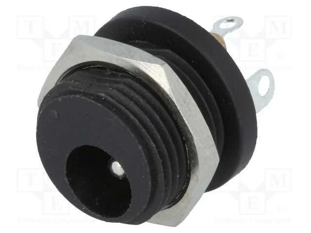 Tomada, de Alimenta&ccedil;&atilde;o Dc, Macho, 5,5/2,1mm, 5,5mm, 2,1mm, Solda