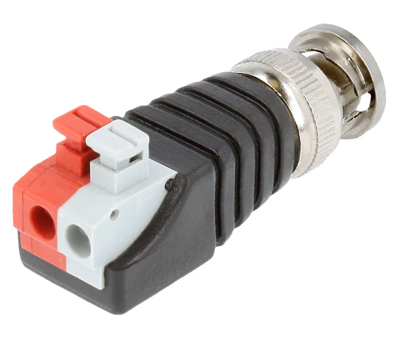 Conector Bnc Macho Con Clema de Presi&oacute;n