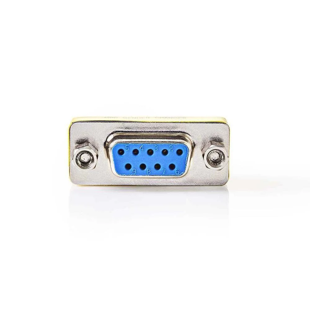 Conector Met&aacute;lico D-Sub 9p Hembra a D-Sub 9p Hemb.