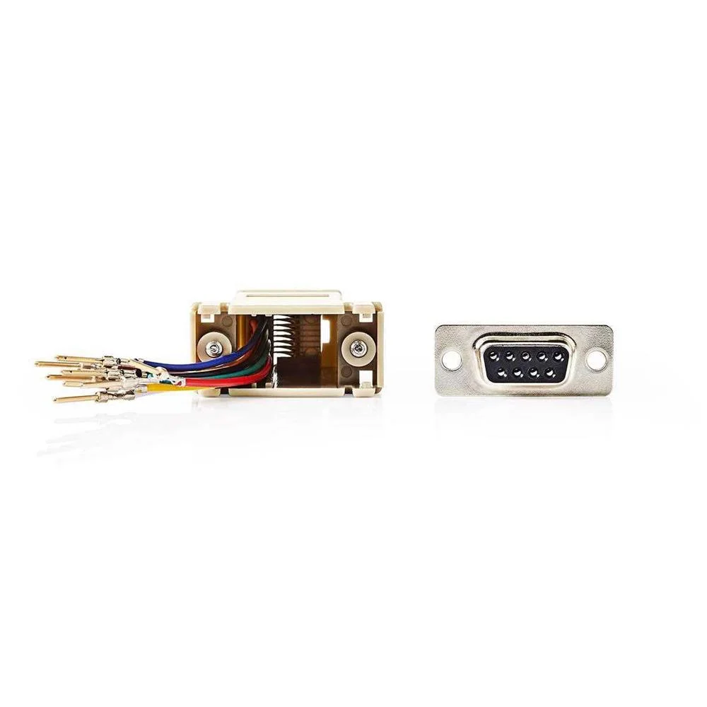 Adaptador D-Sub 9p Macho para Rj45 (8p8c) Femea
