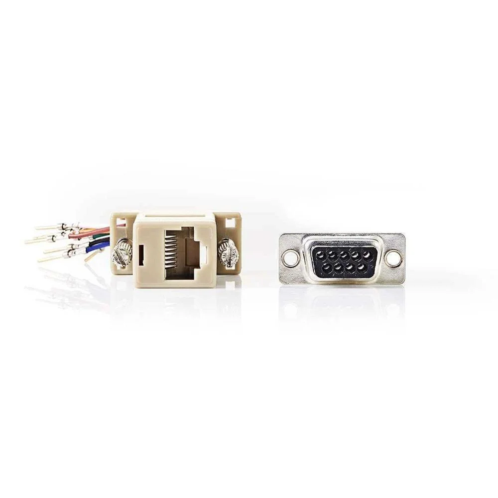 Adaptador D-Sub 9p Macho para Rj45 (8p8c) Femea