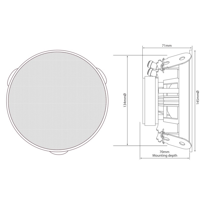 Sl4 Slimline Ceiling Speaker 4" Pair