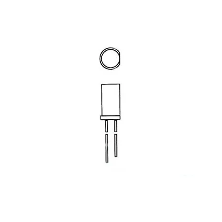 5mm Flat-Top LED Lamp Green Diffused