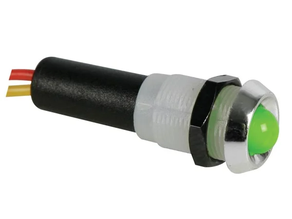 L&aacute;mpara Intermitente Led 12v Verde - Cromo