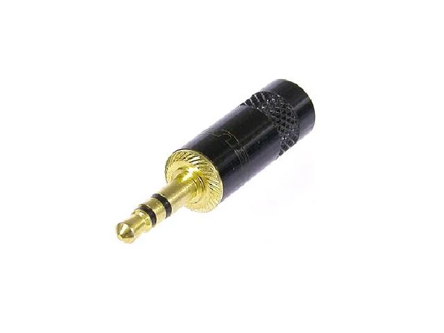 Conector Est&eacute;reo 3.5 Mm Macho Metal Negro