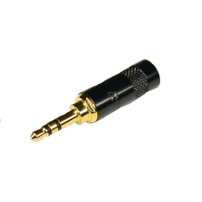 Conector Est&eacute;reo 3.5 Mm Macho Metal Negro