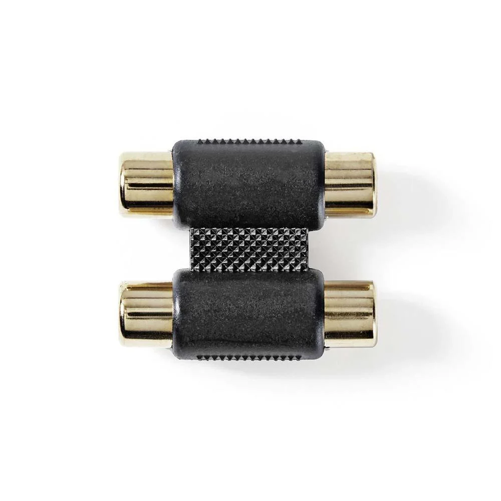 Adaptador de &aacute;udio Stereo | 2x RCA F&ecirc;mea - 2x RC.