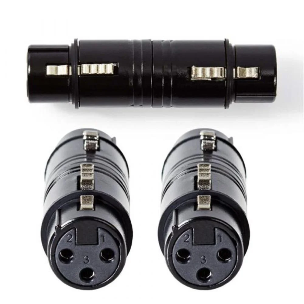 Acoplador Xlr | Xkr de 3 Pines Hembra - Xlr de 3 .