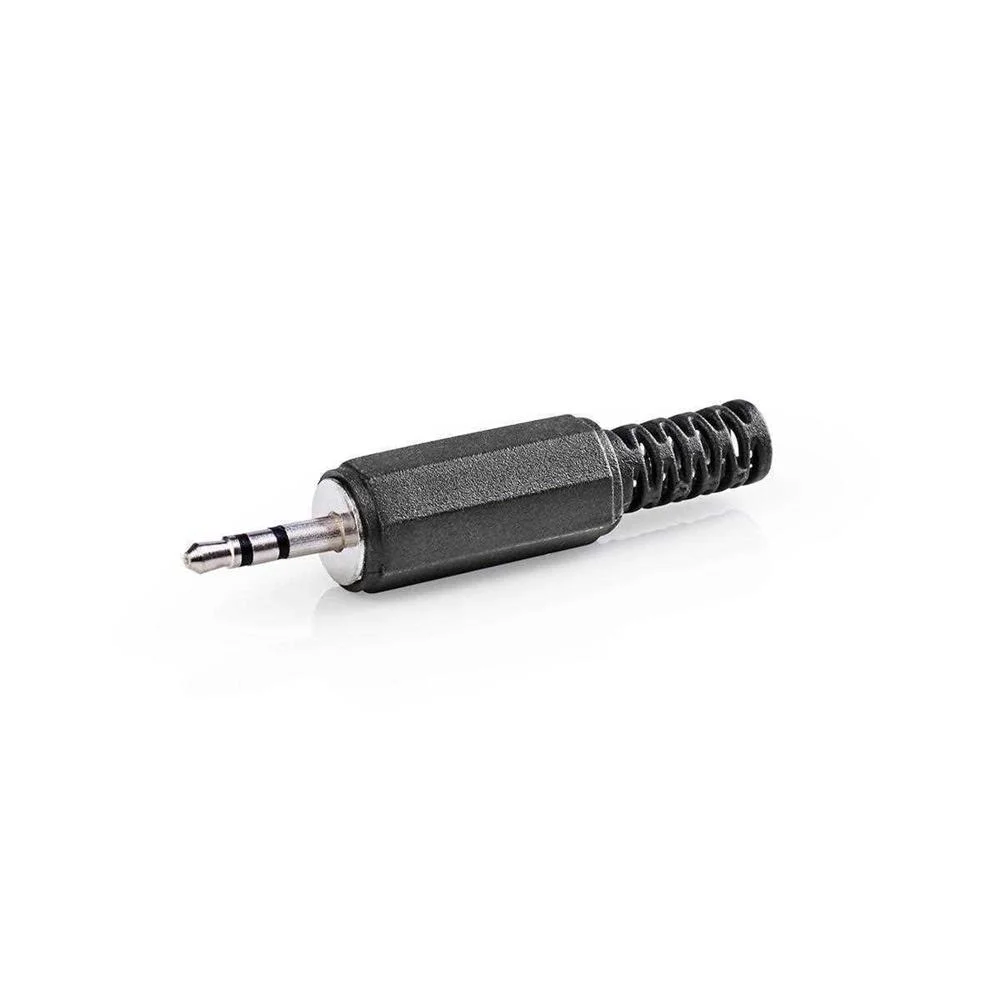 Conector Stereo 35 Mm Macho Preto