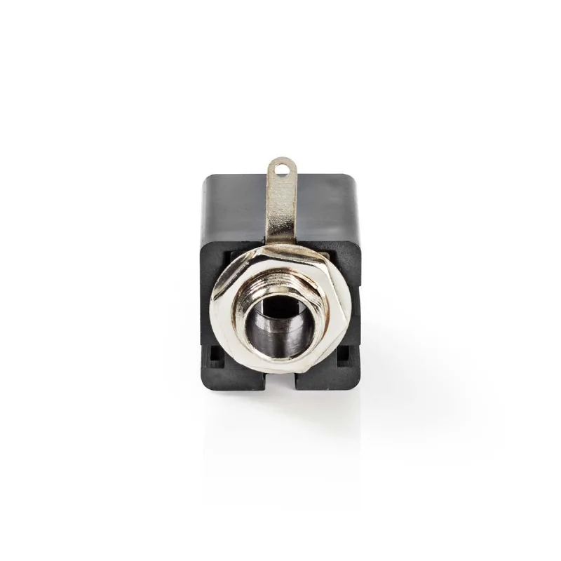 Ficha Jack 6.35mm Femea Preto