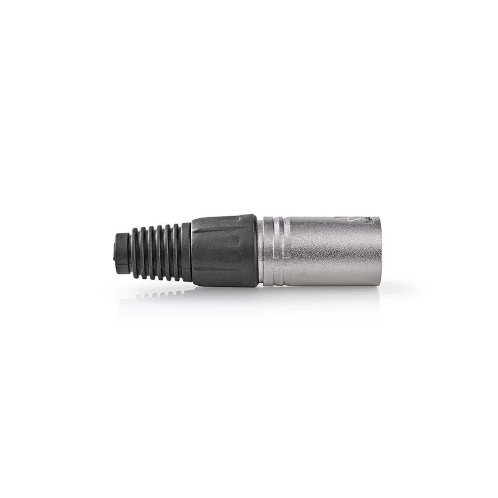 Conector Xlr  Macho  Tampa de Prote&ccedil;&atilde;o  Di&acirc;metro de Entrada  7mm  Metal  Prata