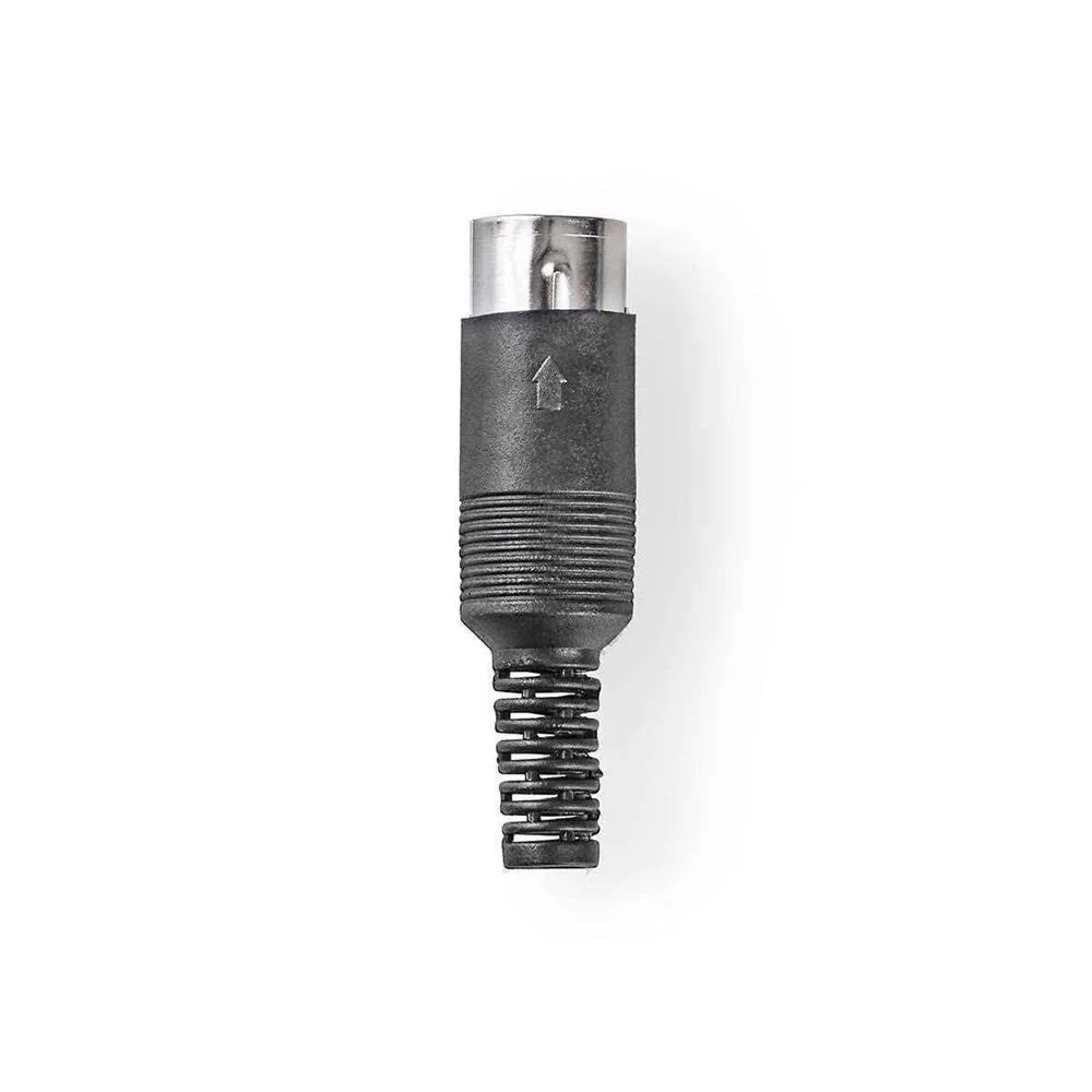 Conector Din  Macho de 6 Pinos Preto