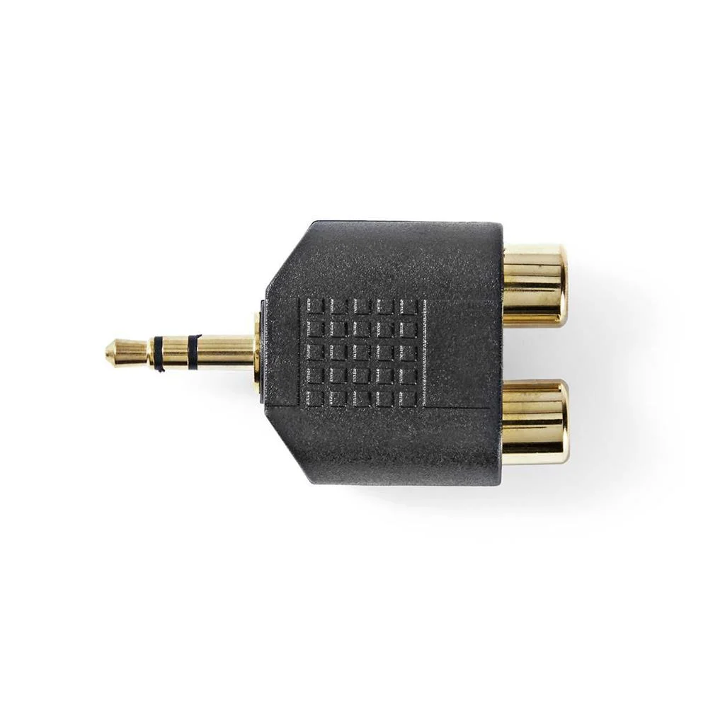 Adaptador de &Aacute;udio Est&eacute;reo  Macho 3,5mm - Femini.
