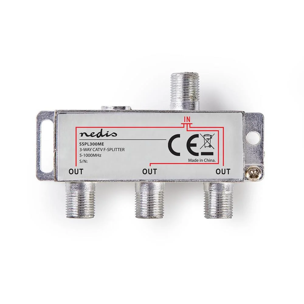 Tipo F Catv Splitter  Max. de 6,8 Db  5-1000 Mh.