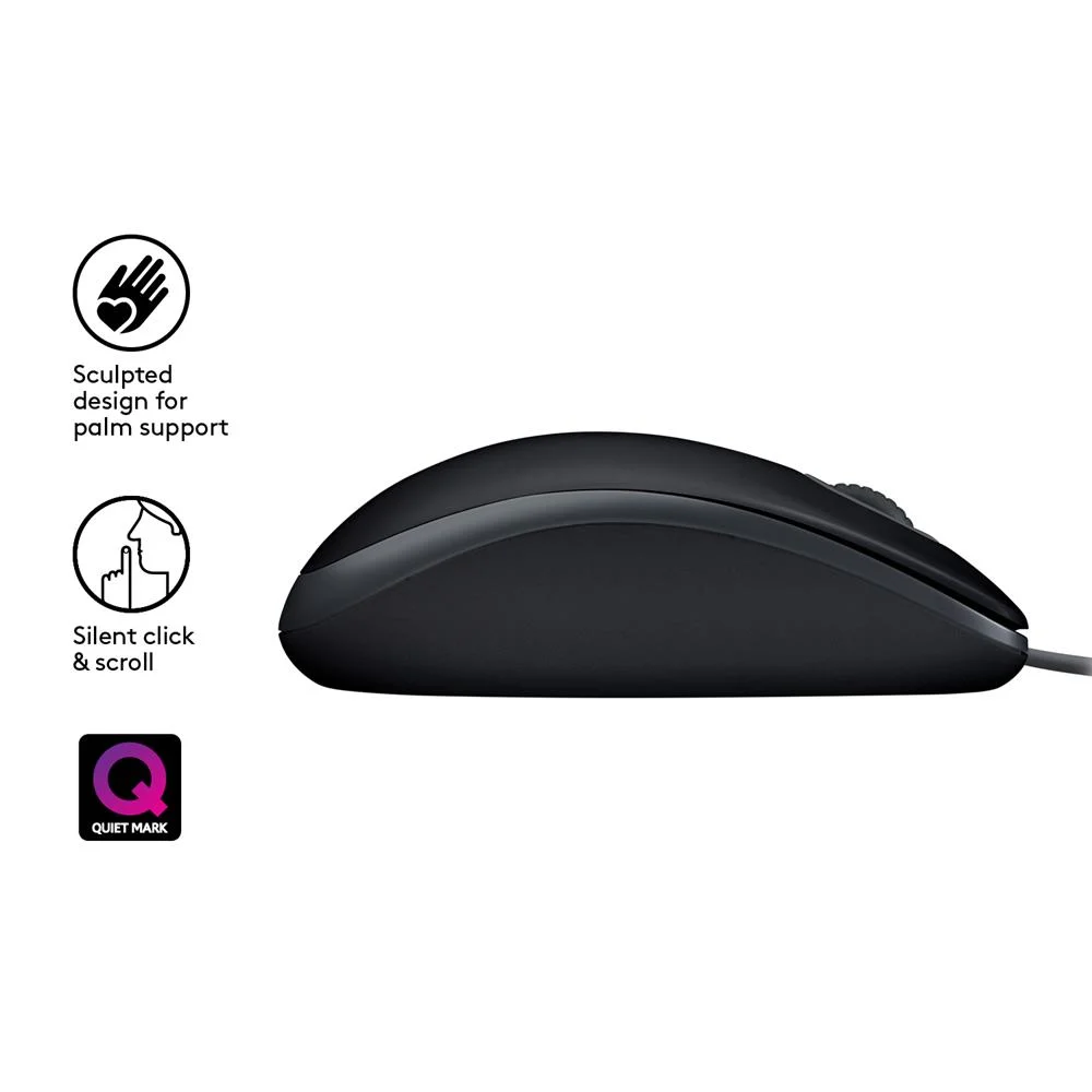 Raton Logitech B110 Silent Usb Negro
