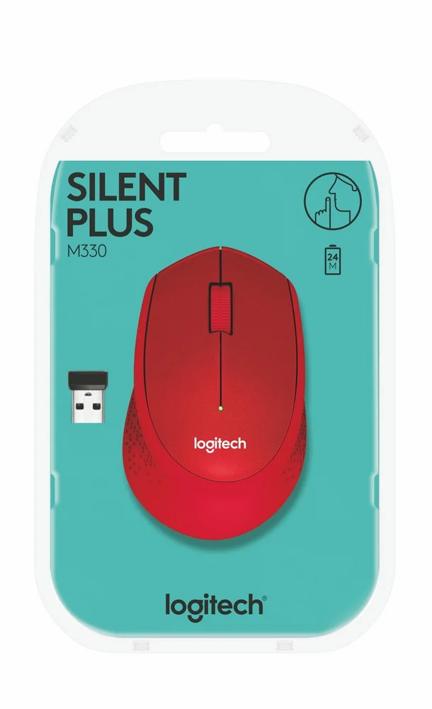 Logitech Mouse 910-004911 M330 Red