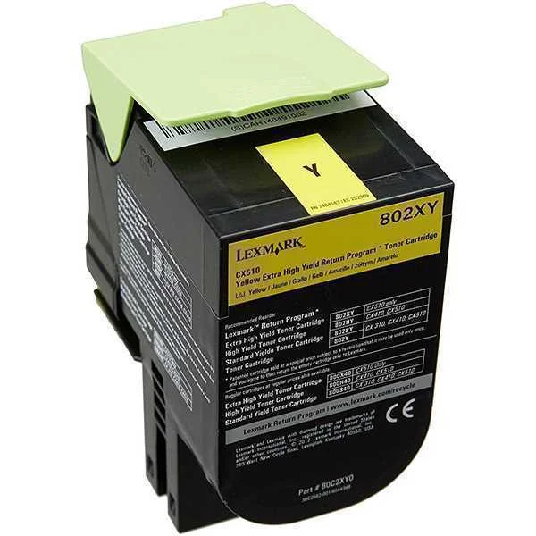 Toner Lexmark 80c2xye Amarelo Corp. 4k a 5% - Cx510