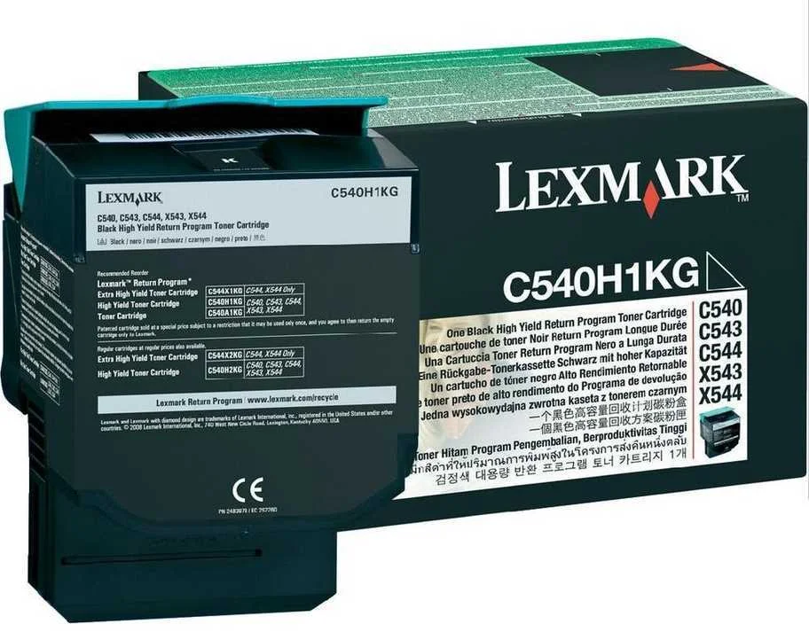 Toner Lexmark Preto C54x, X54x 2.500 Pgs