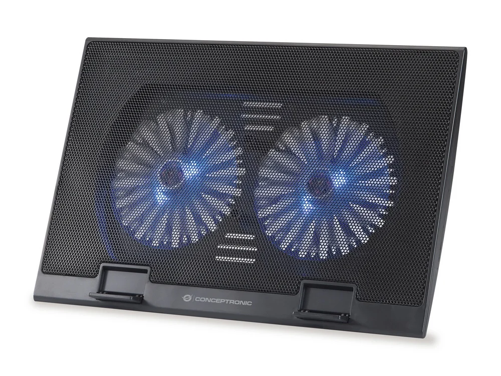 Conceptronic 2-Fan Cooling Pad (17.0")/ Ergonomisch Thana02b