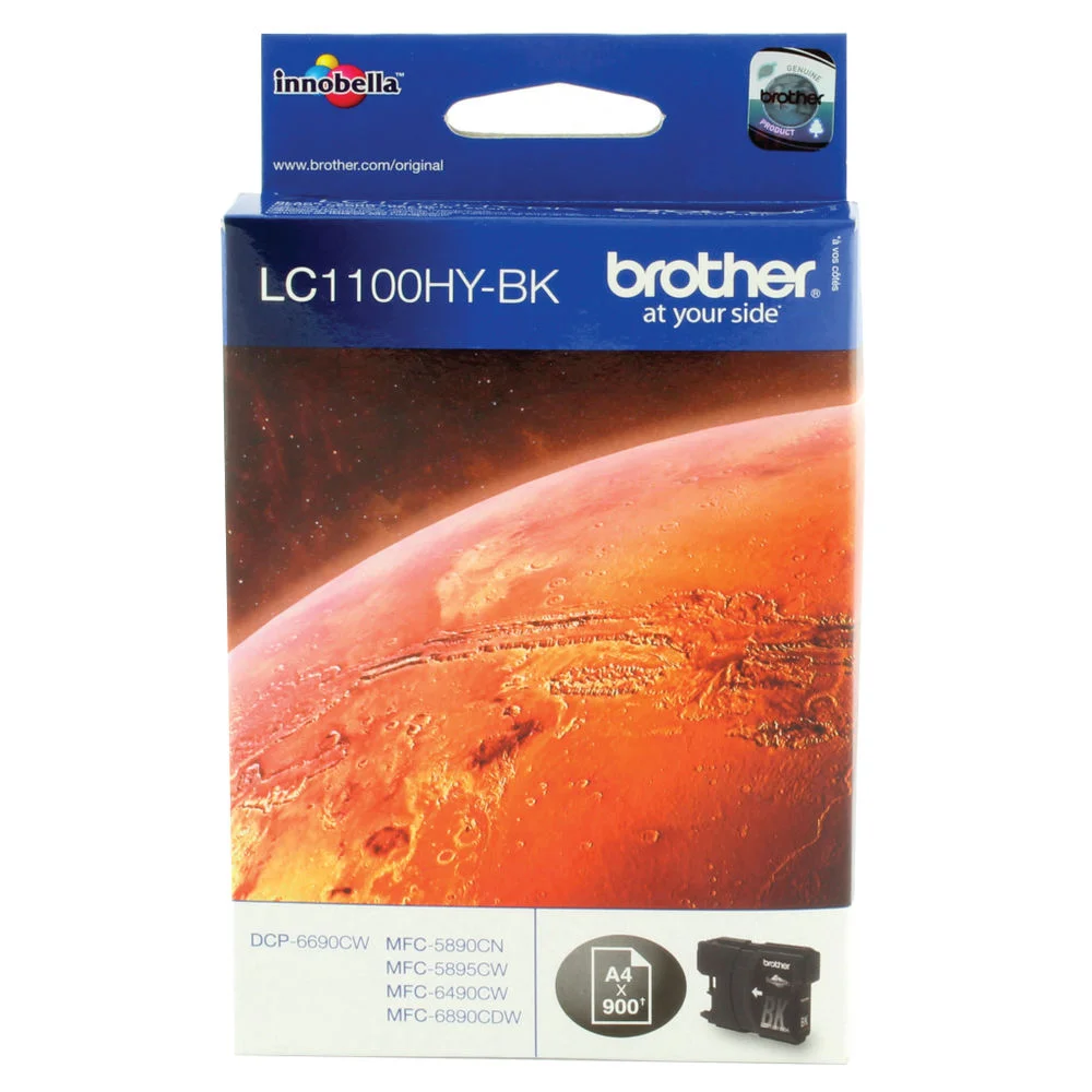 Brother Ink Cart. Lc-1100hybk F?r Mfc-6490cw Black High Capacity