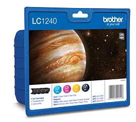 Brother Tinteiro Lc1240 Pack 4 Lc1240 Prt/Mag/Ama.