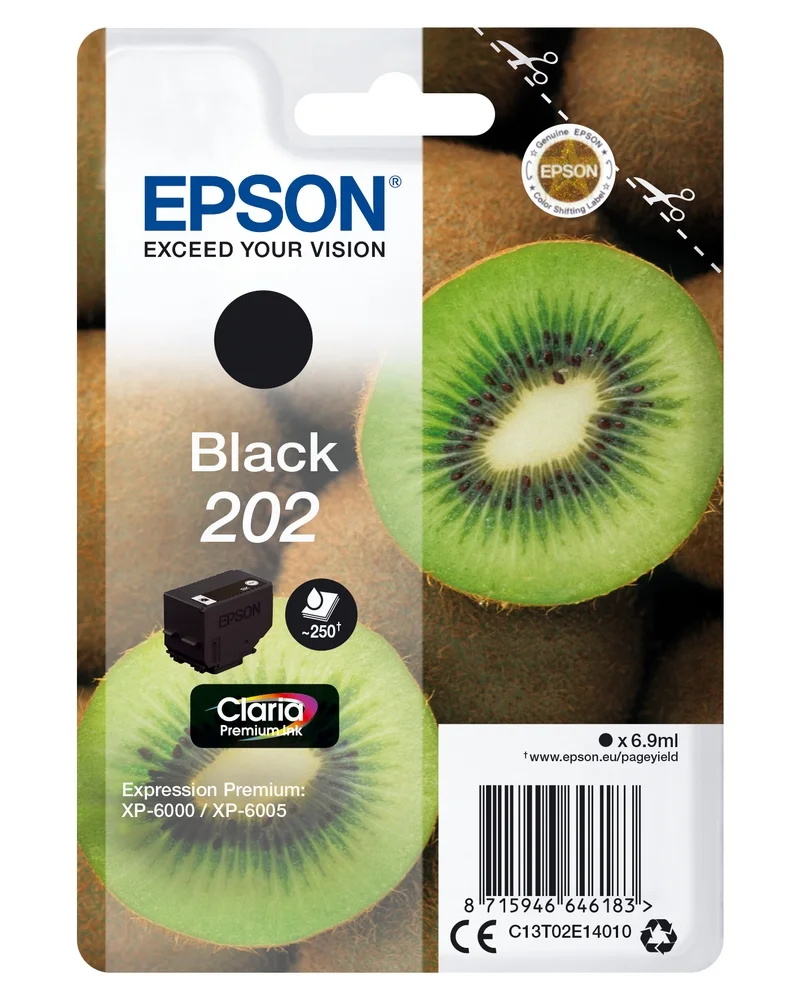 Tinteiro EPSON 202 Preto Claria Premium XP-60xx (.