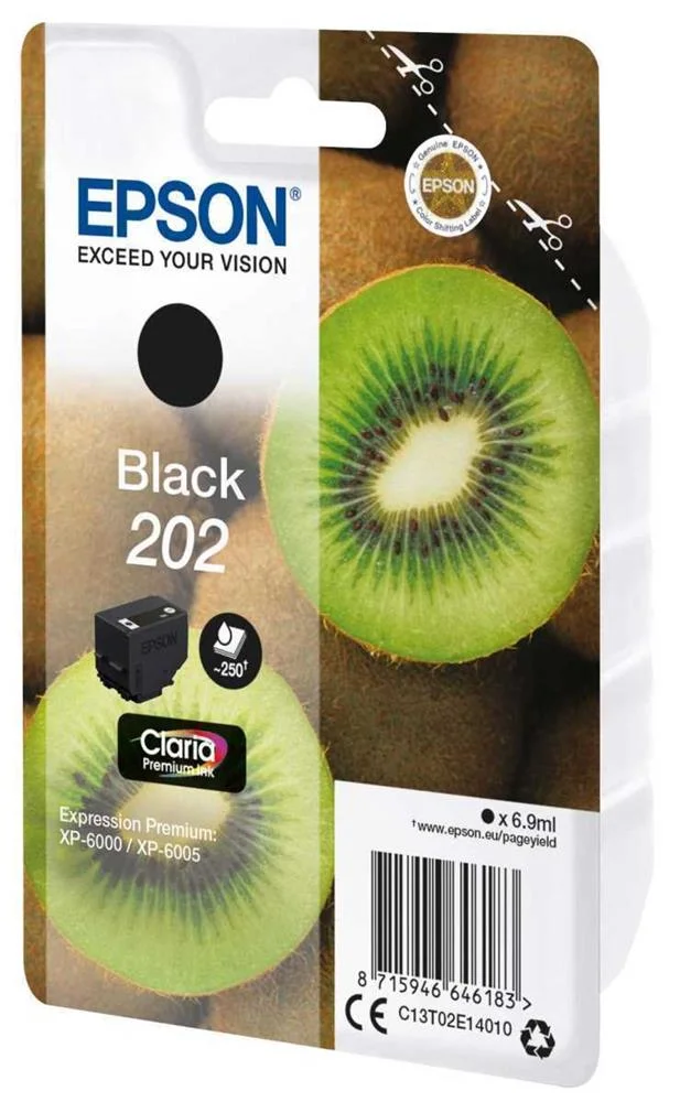Tinteiro EPSON 202 Preto Claria Premium XP-60xx (.