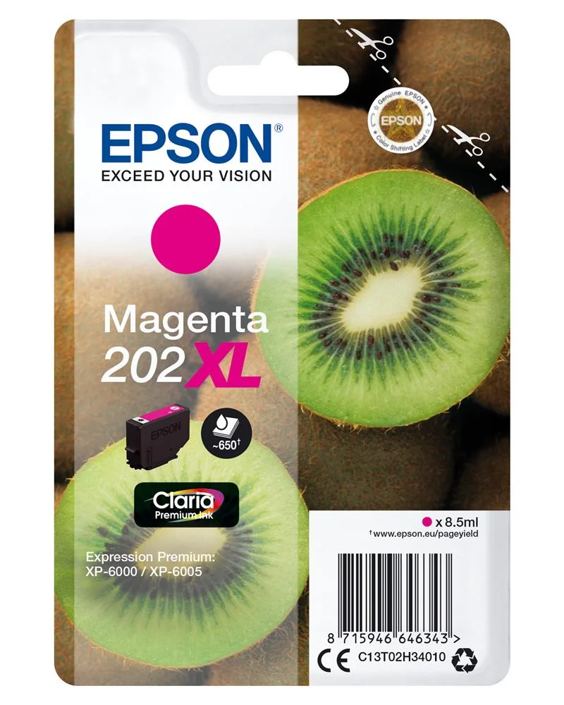 Tinteiro EPSON 202XL Magenta Claria Premium XP-60.