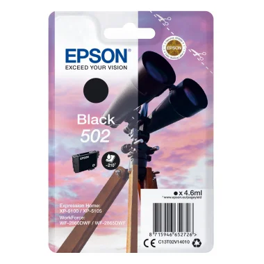 Epson Tinteiro Preto 502 Xp5100 Xp5105 Wf-2860dwf.