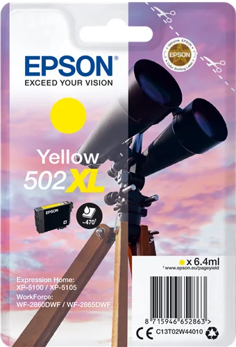 Epson Tinteiro Amarelo 502xl Xp5100 Xp5105 Wf-286.