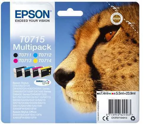 Epson Ink Cart. C13t07154012 F?r Stylus D78/92/120/Dx4000/ 4050/4400/4450/5000/5050/6000/ 6050/7000f