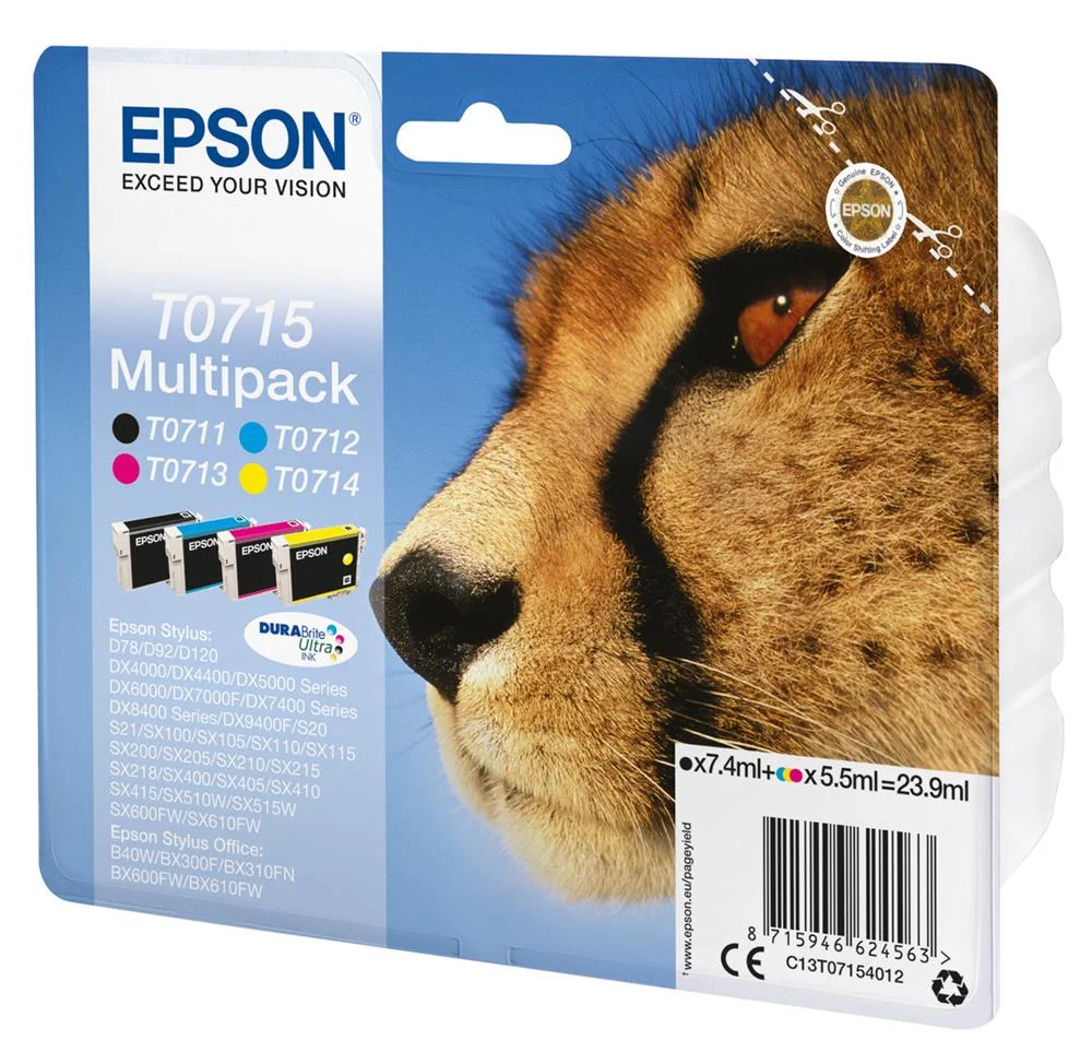 Epson Ink Cart. C13t07154012 F?r Stylus D78/92/120/Dx4000/ 4050/4400/4450/5000/5050/6000/ 6050/7000f