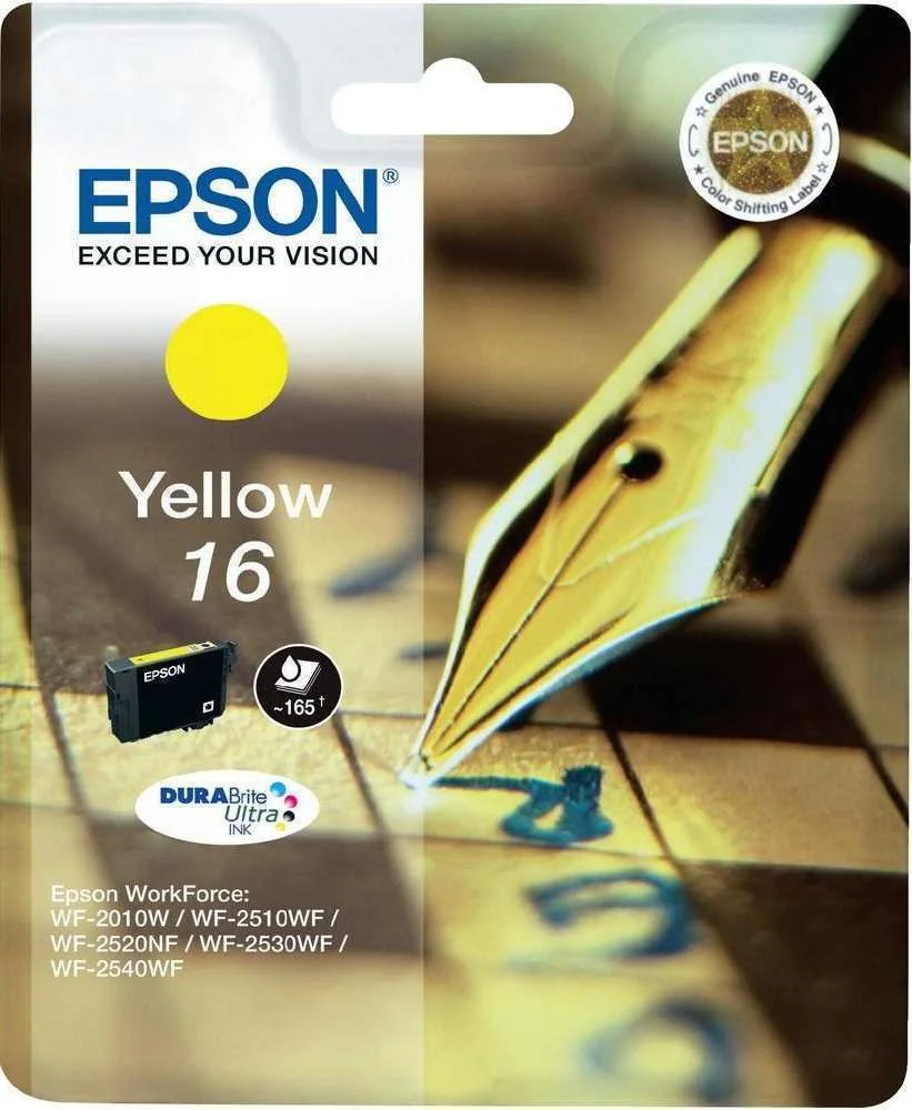Epson Tinteiro Singlepack Amarelo 16 Durabrite Ul.