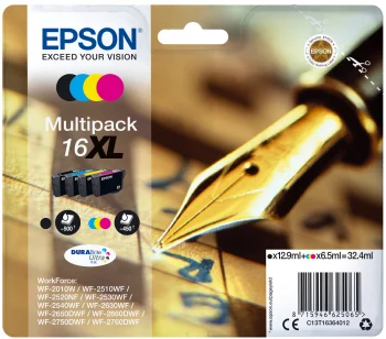 Cartucho de Tinta 16xl Multipack Negro + Primario.