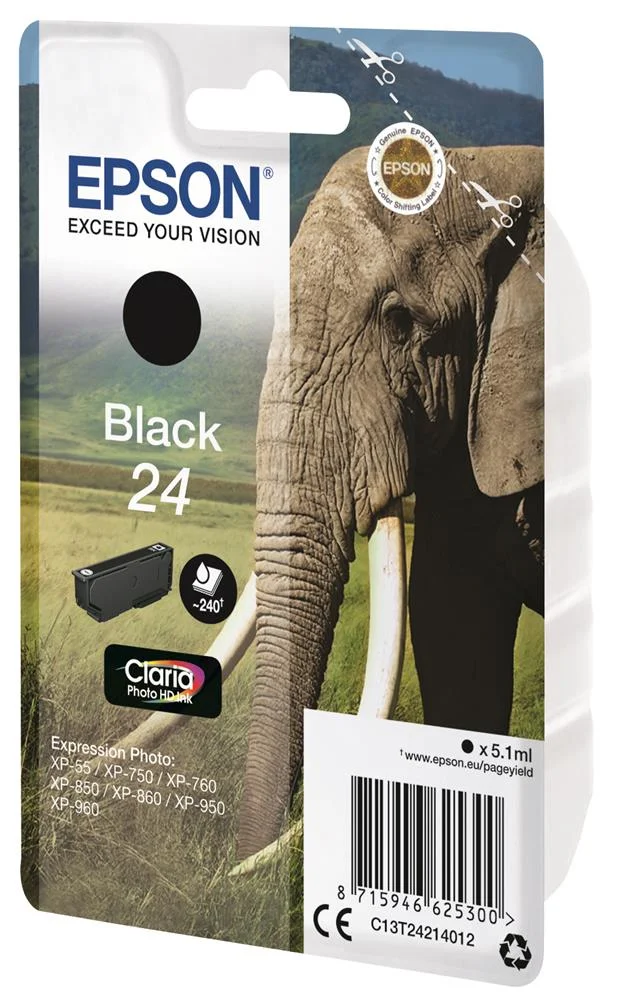Tinta Original&nbsp;epson  24 Negro 240 Paginas/C13t24.