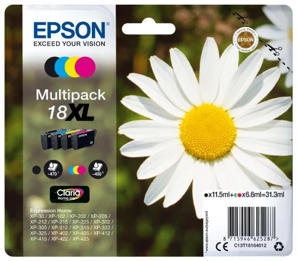 Cartucho de Tinta 18xl Multipack Negro + Primario.