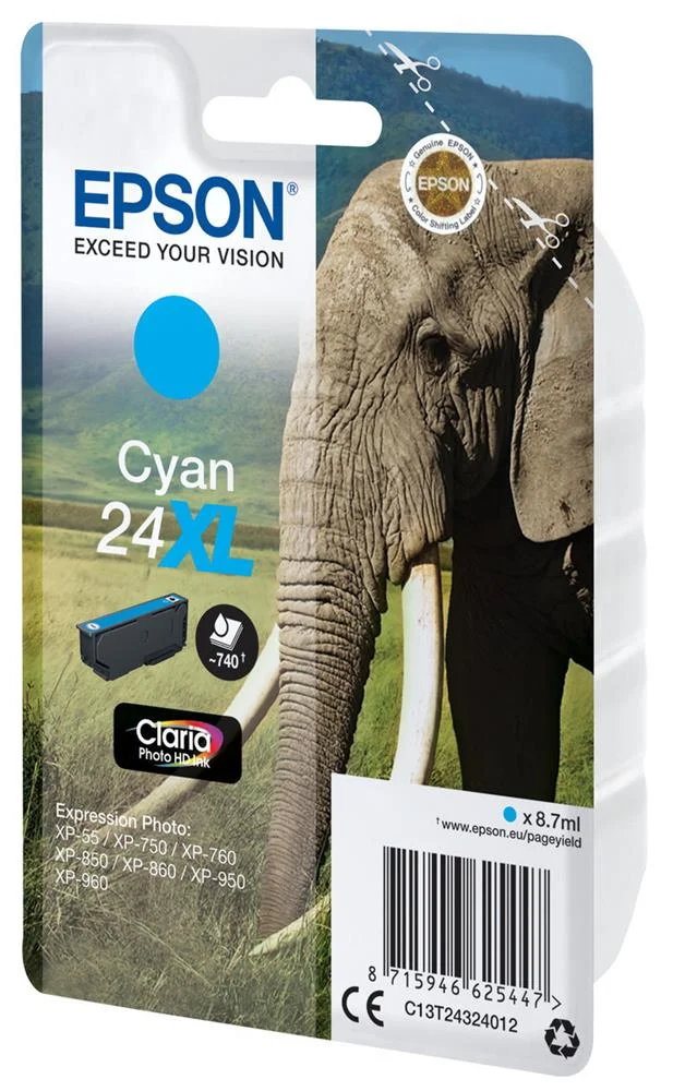 Cartucho de Tinta Original Epson N&ordm;24 Xl Alta Cap.