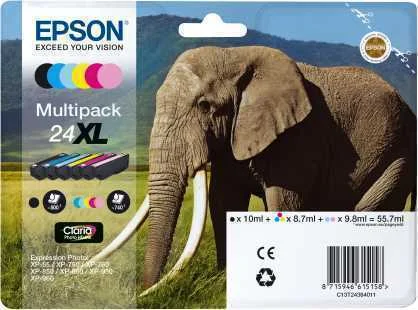 Cartucho de Tinta Original Epson N&ordm;24 Xl Alta Cap.