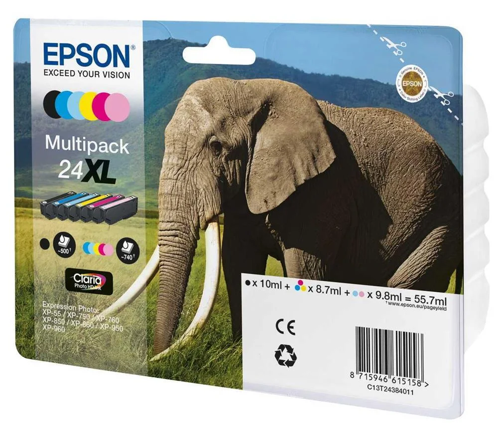Cartucho de Tinta Original Epson N&ordm;24 Xl Alta Cap.