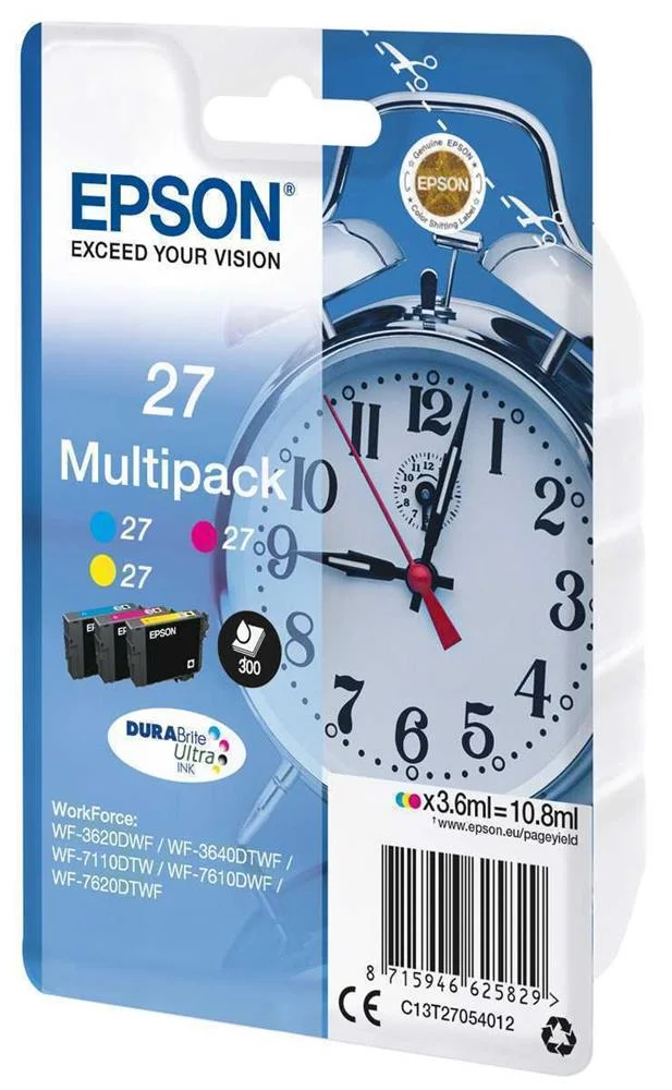 Cartucho de Tinta Original Epson N&ordm;27 Multipack/ .