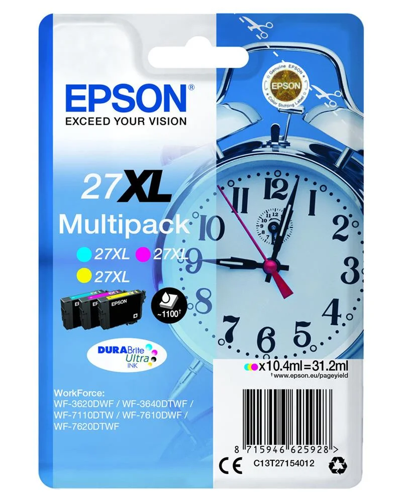 Cartucho de Tinta Original Epson N&ordm;27 Xl Alta Cap.