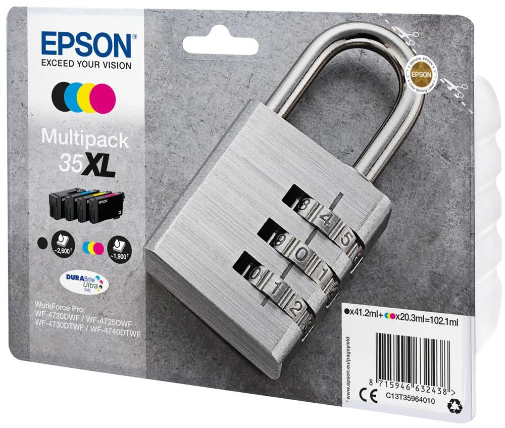 Cartucho de Tinta Original Epson N&ordm;35 Xl Alta Cap.