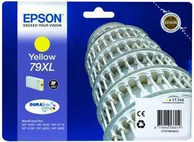 Tinteiro Epson T79 Amarelo Xl - Workforce Pro Wf-4630/4640/5110/5190/5620/5690