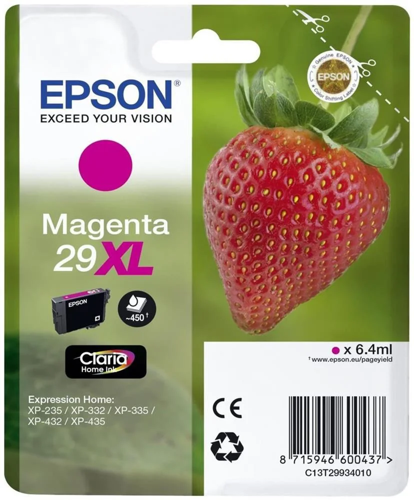 Cartucho de Tinta Original Epson N&ordm;29 Xl Alta Cap.