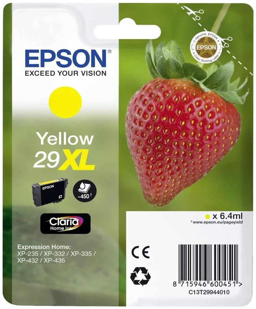 Cartucho de Tinta Original Epson N&ordm;29 Xl Alta Cap.