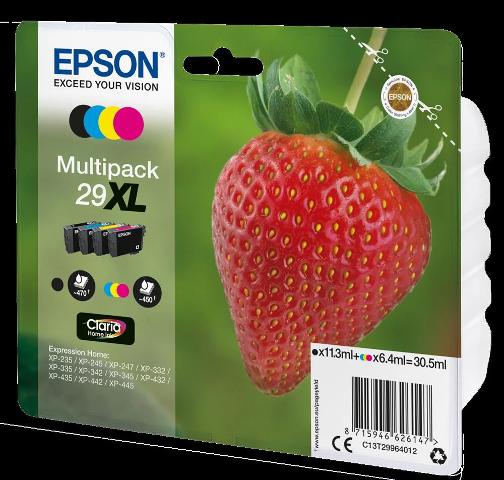 Cartucho de Tinta 29xl Multipack Negro + Primario.