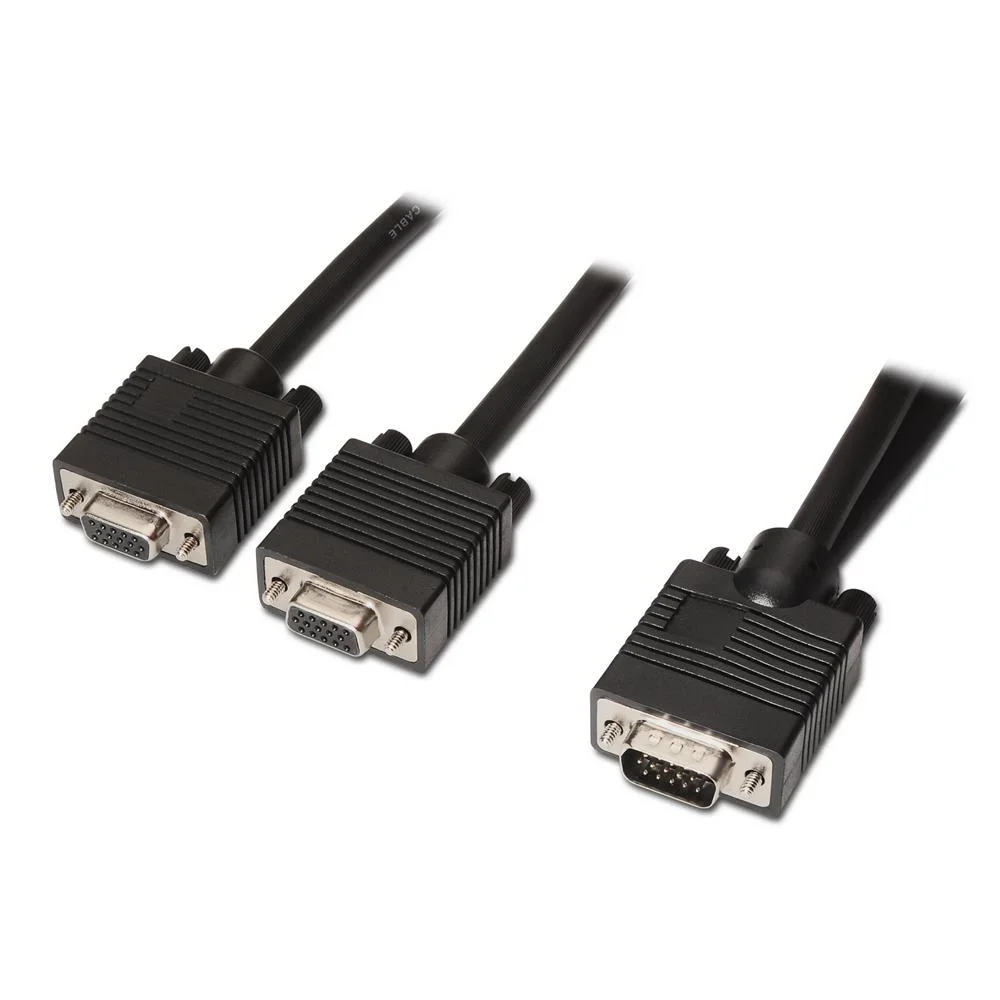 Cabo de V&iacute;deo Vga Macho - 2x Svga F&ecirc;mea (45cm)